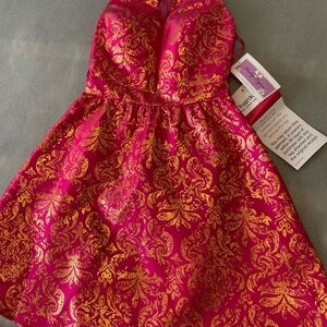 Magenta Hailey Logan by Adrianna Papell Mini Dress Cocktail Prom Event Sz 5/6